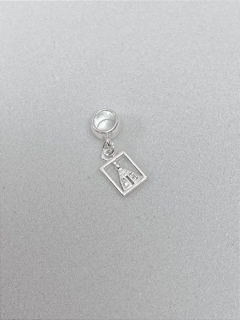 Berloque Medalha Nossa Senhora Cristal