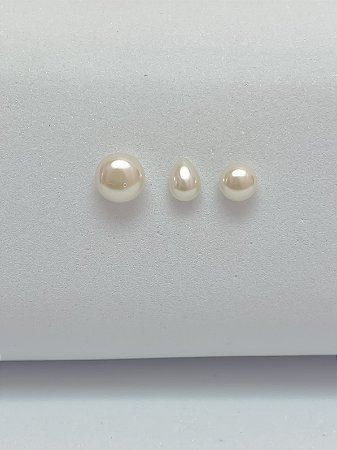 Trio brincos de pérola