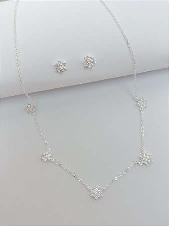 Conjunto cristais flowers