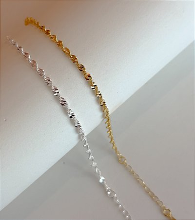 Pulseira brilhos torcida