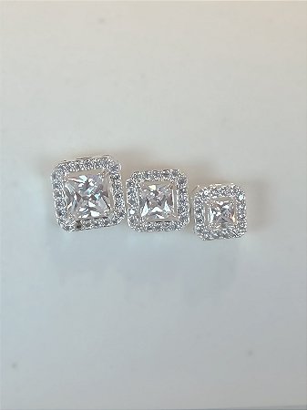 Brinco quadrado luxo P M G