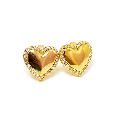 Argola click coração