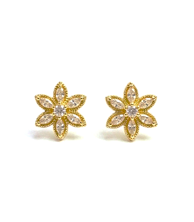 Brinco flor luz
