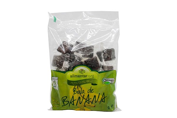 Bala de banana orgânica 150g Alimentar