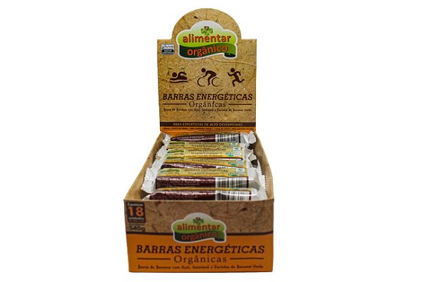 Barra energética orgânica Display 18x30g Alimentar