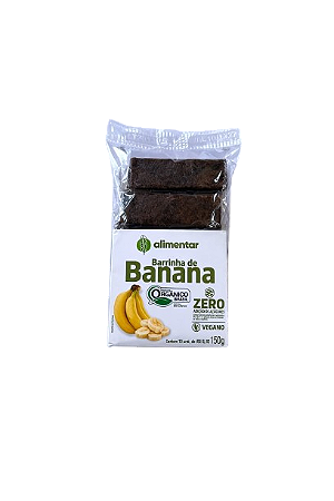 Barrinha de banana sem ad. de açucares orgânica 150g Alimentar