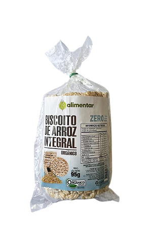 Biscoito de arroz orgânico 95g Alimentar