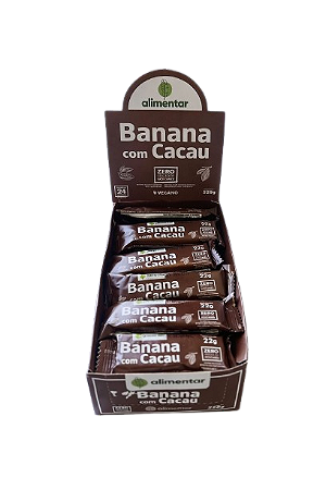 BARRA BANANA E CACAU ZERO AD. AÇÚCARES DISPLAY 24X22=528G