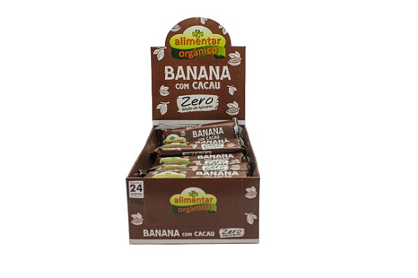 BARRA BANANA E CACAU ZERO AD. AÇÚCARES DISPLAY 24X22=528G