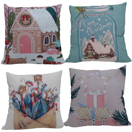 Capa de Almofada Decorativa Natal