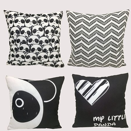 Capa de Almofada Decorativa PANDA - 45X45