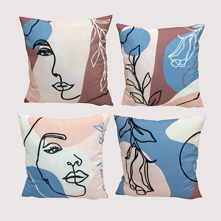 Capa de Almofada Decorativa ROSTO - 45x45