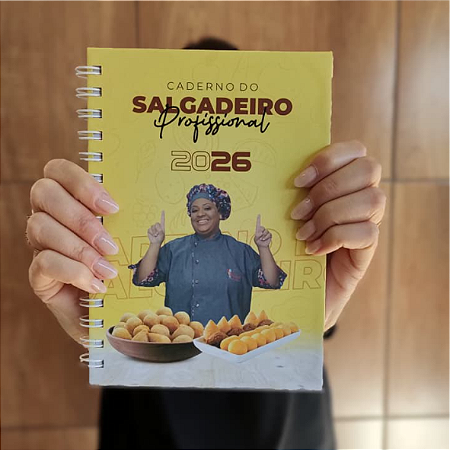 Caderno do Salgadeiro Profissional, 20x14cm, 100 folhas