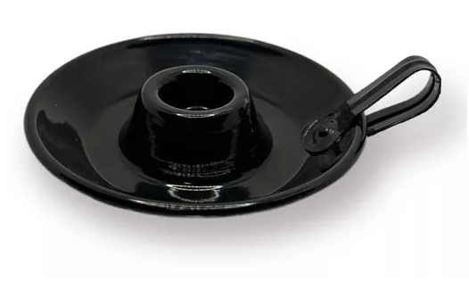 CASTIÇAL DE VELA PALITO PRETO (6 UNIDADES)