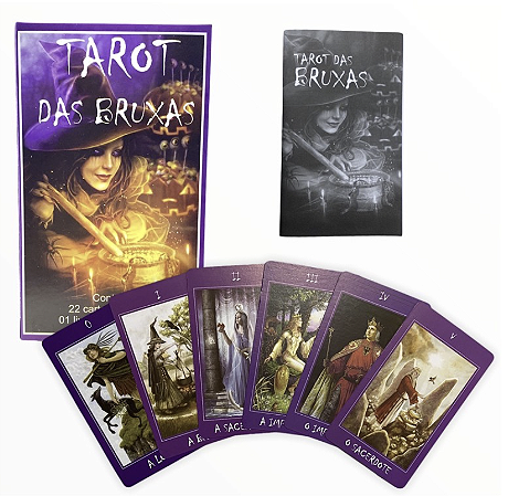 BARALHO TAROT DAS BRUXAS (ROXO)