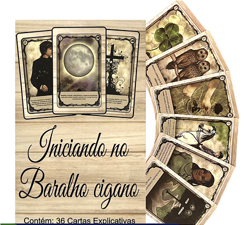 INICIANDO NO BARALHO CIGANO (PLASTIFICADO)