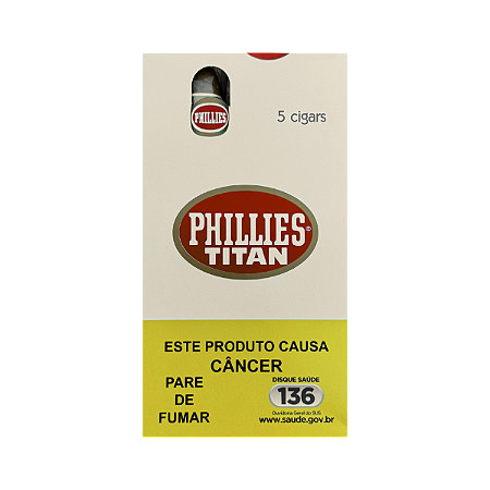 PHILLIES TITAN NATURAL MAÇO COM 5 UNIDADES