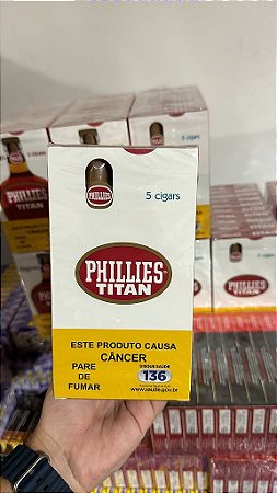 PHILLIES TITAN NATURAL MAÇO COM 5 UNIDADES