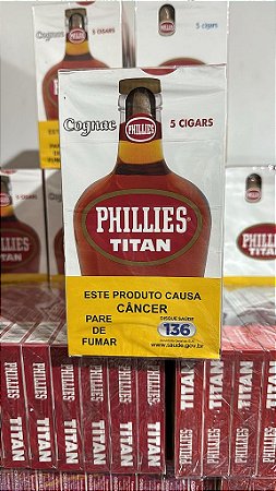 PHILLIES TITAN CONHAQUE MAÇO COM 5 UNIDADES