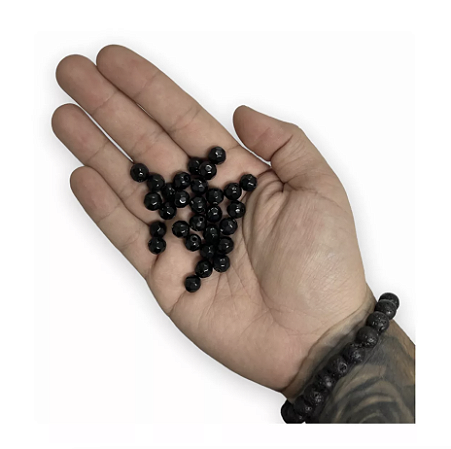 800 CONTAS PRETA CRISTAL 8MM VIDRO