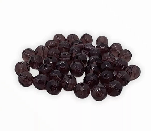 800 CONTAS ROXA CRISTAL 8MM VIDRO