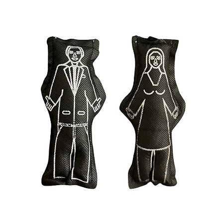 BONECO VUDU  PRETO (CASAL)
