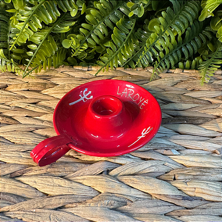 CASTIÇAL DE VELA PALITO POMBA GIRA - VERMELHO (6 UNIDADES)