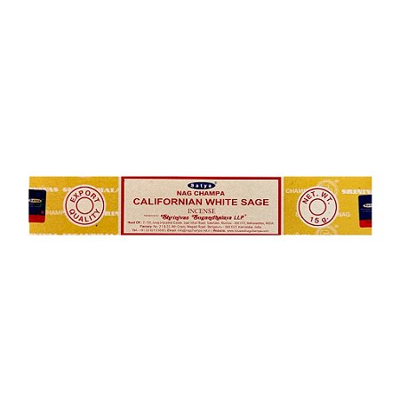 INCENSO SATYA CALIFORNIAN WHITE SAGE 15g
