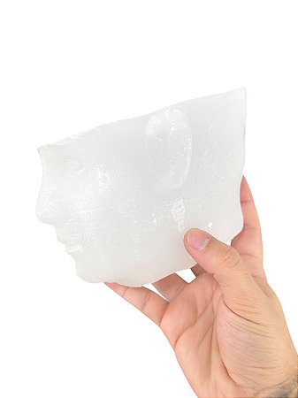 CABEÇA DE CERA MASCULINA ABRETA BRANCA