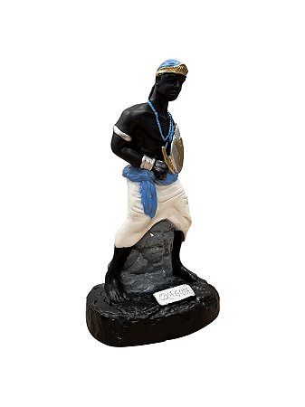 IMAGEM DE GESSO ORIXÁ OXAGUIÃ 25 CM