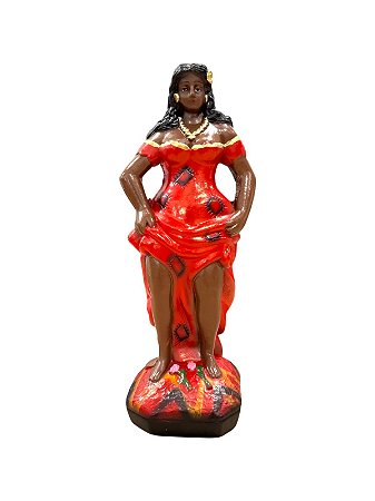 IMAGEM DE GESSO POMBA GIRA MARIA MULAMBO 20 CM