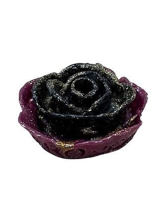 SUPORTE CIGARRO ROSAS - PRETO E ROXO