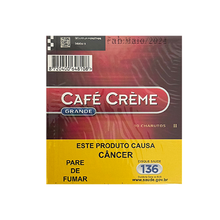 CHARUTO CAFÉ CREME GRANDE MAÇO VM