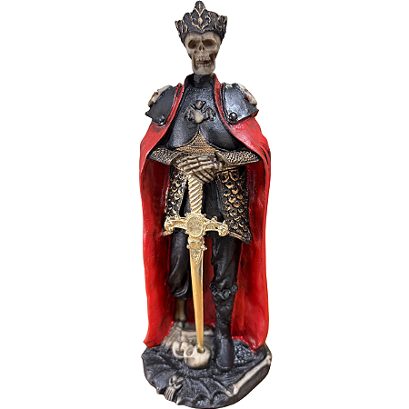 EXU GUARDIÃO COM ESPADA CAPA VERMELHA