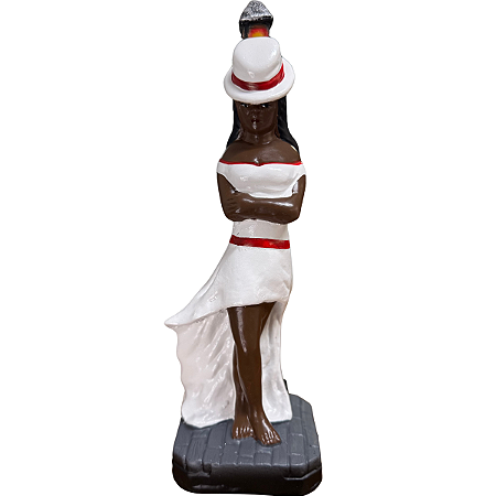 IMAGEM DE GESSO MALANDRA NO POSTE