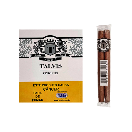 MINI CHARUTO TALVIS CORONITA TRADICIONAL 10 MAÇOS C/10