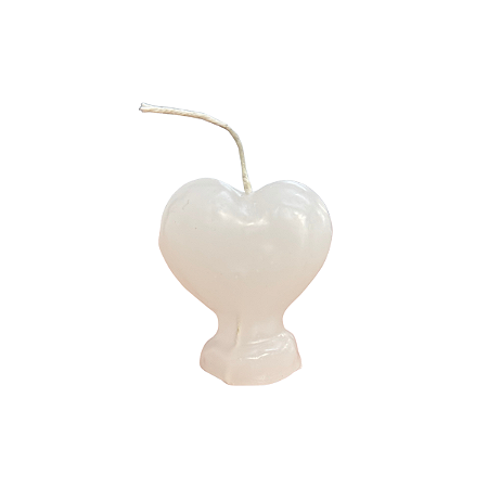 VELA MAGIA CORAÇÃO BRANCA