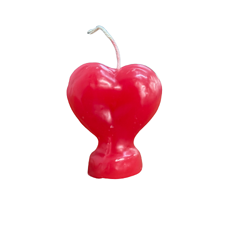 VELA MAGIA CORAÇÃO VERMELHA