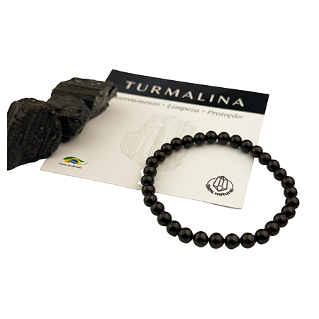 PULSEIRA 6MM - TURMALINA NEGRA