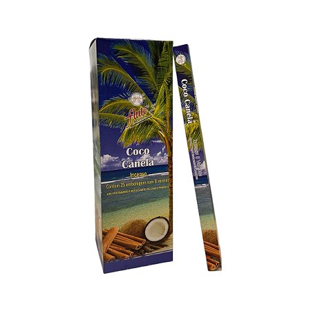 INCENSO VARETA - COCO E CANELA BOX C/ 25UN