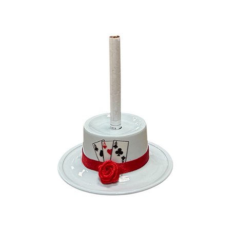 SUPORTE DE CIGARRO CHAPÉU BRANCO