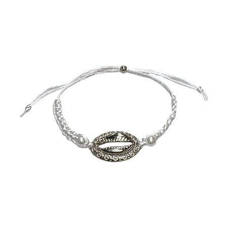 TORNOZELEIRA BRANCA BUZIO METAL