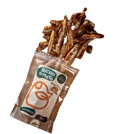 Petisco Natural Manjubinha Desidratada 50g Bicho do Mato para Cães
