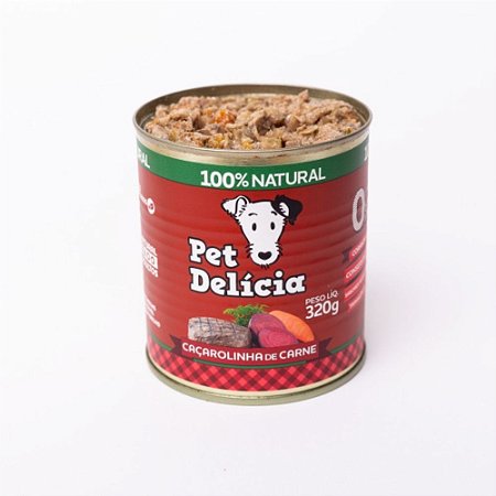 Pet Delicia Caçarolinha de Carne Alimentação Úmida para Cães - 320g