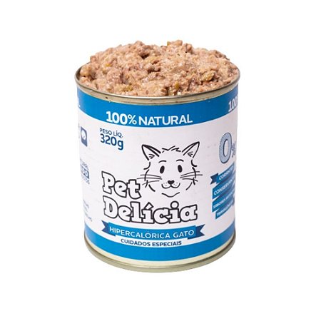Pet Delicia Hipercalórica Alimentação Úmida para Gatos - 320g