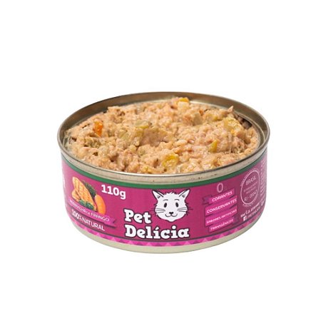 Pet Delicia Maravilha de Frango Alimentação Úmida para Gatos - 110g