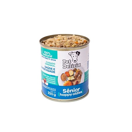 Pet Delicia Senior Happy Oldies Alimentação Úmida para Cães - 320g