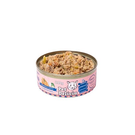 Pet Delicia Papinha de Frango Alimentação Úmida para Gatos - 110g