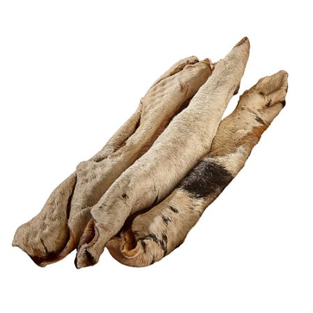 Rolinho de Pele Bovina Desidratada Mordedor Natural para Cães - 3 Unidades Bicho do Mato 100% Natural