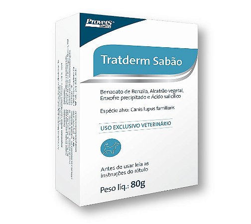 Sabão Tratderm Dermatite Provets Cães - 80g